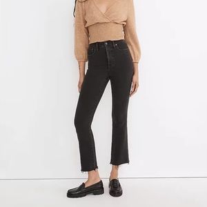 Madewell Cali Demi boot black jeans size 28